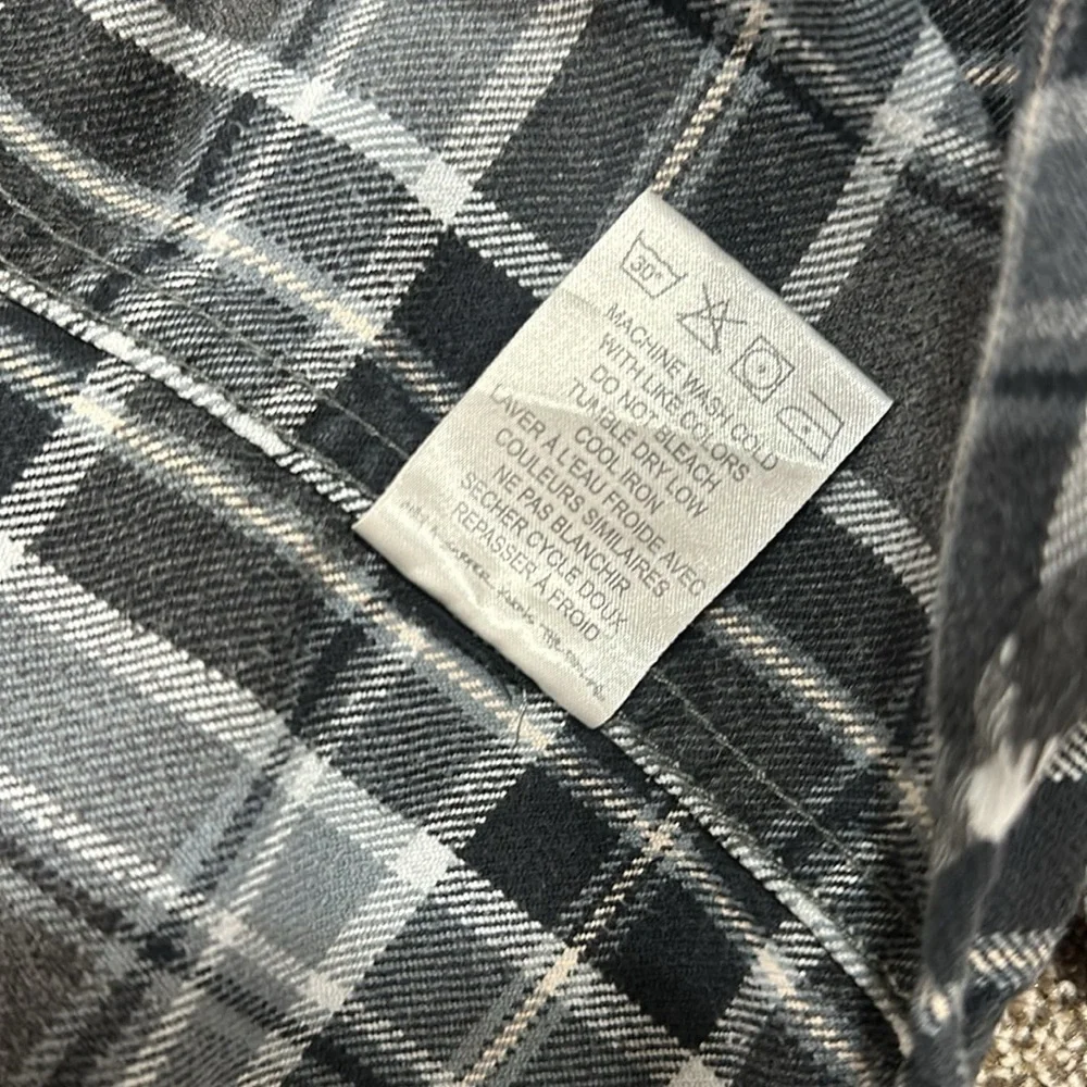 Billabong Men's Henderson Long Sleeve Woven Flannel medium Black Heather - Picture 5 of 12